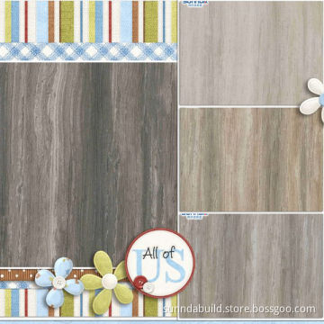 fossil wooden tiles for living room rustic ceramic tiles,matte non slip fossil tiles for sale